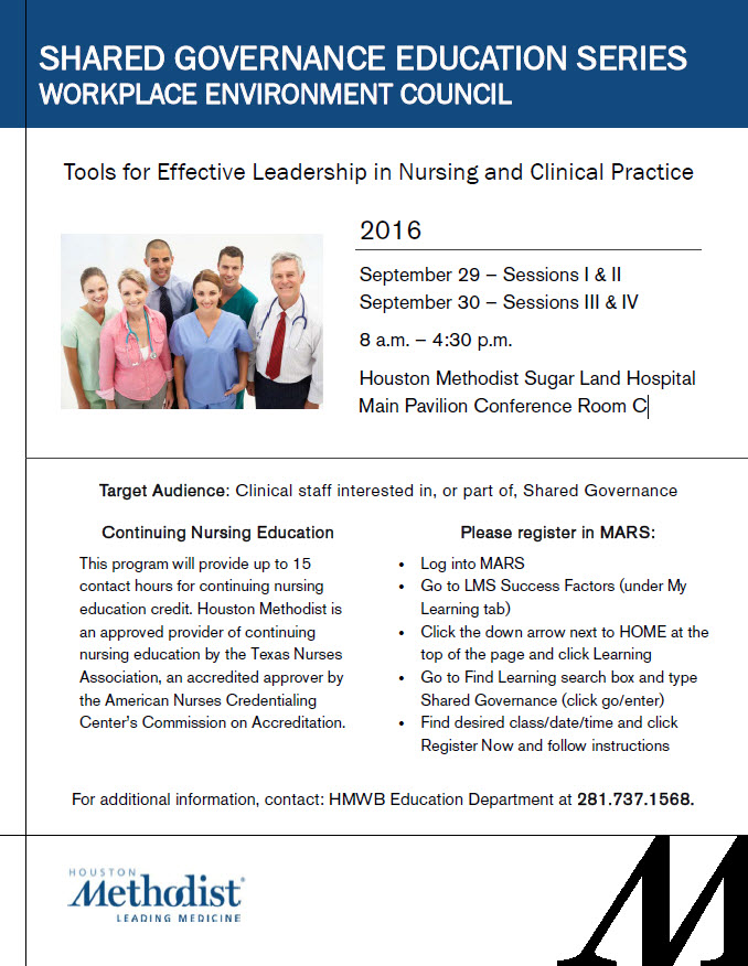 Shared Governance Education Series_Sept 29-30